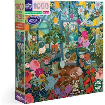 Eeboo English Greenhouse 1000 darabos kirakó