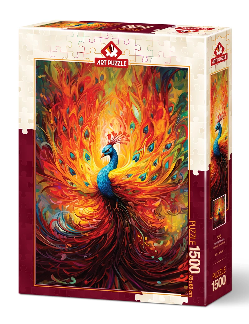 Art Puzzle Colorful Peacock 1500 darabos kirakó