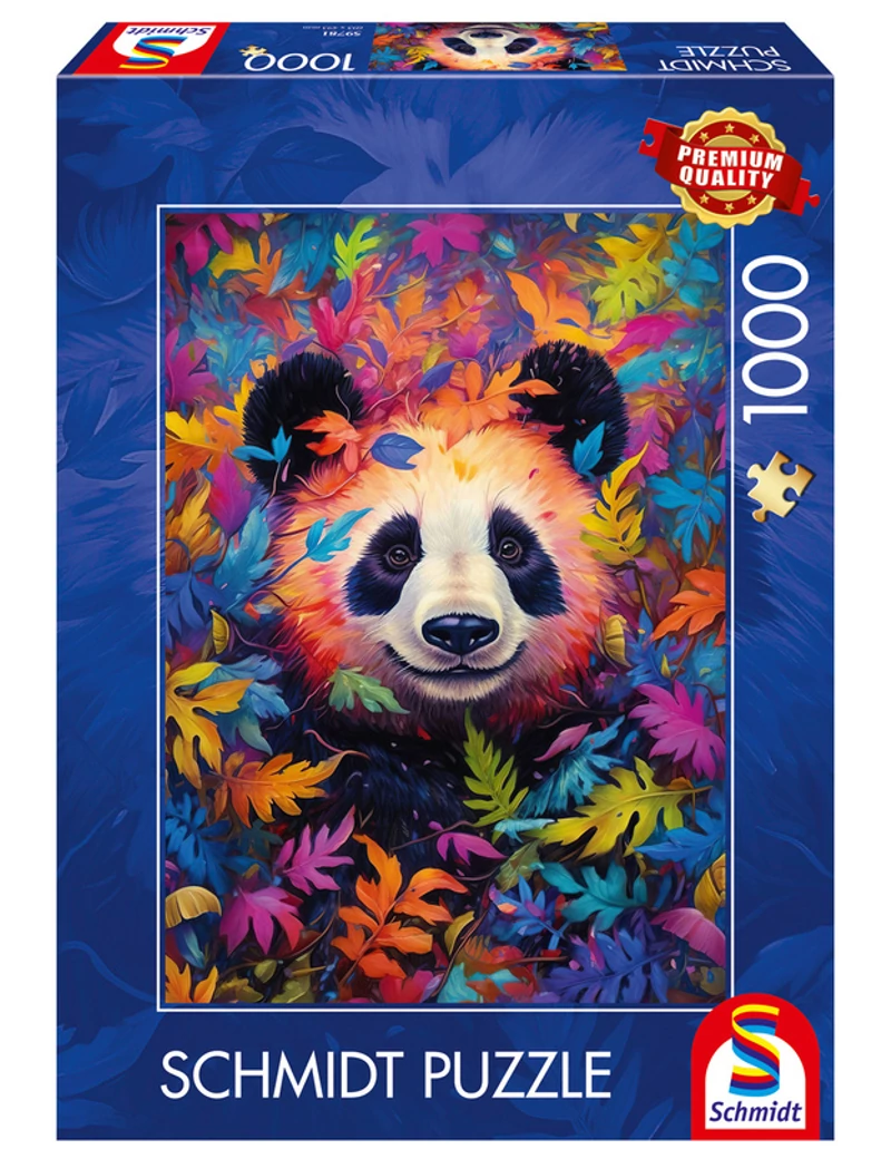 Schmidt Panda in a rainbow-coloured forest 1000 darabos kirakó