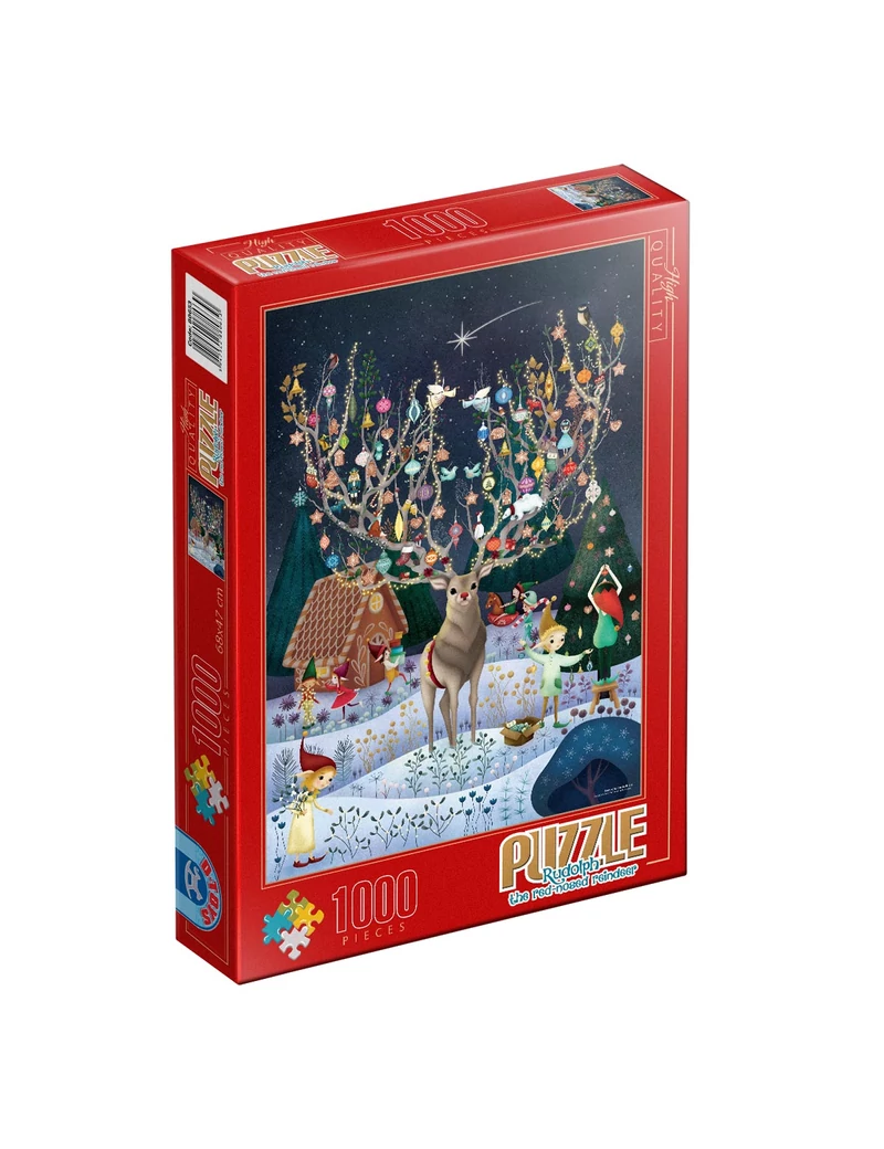 D-Toys Rudolph the Red Nosed Reindeer 1000 darabos kirakó