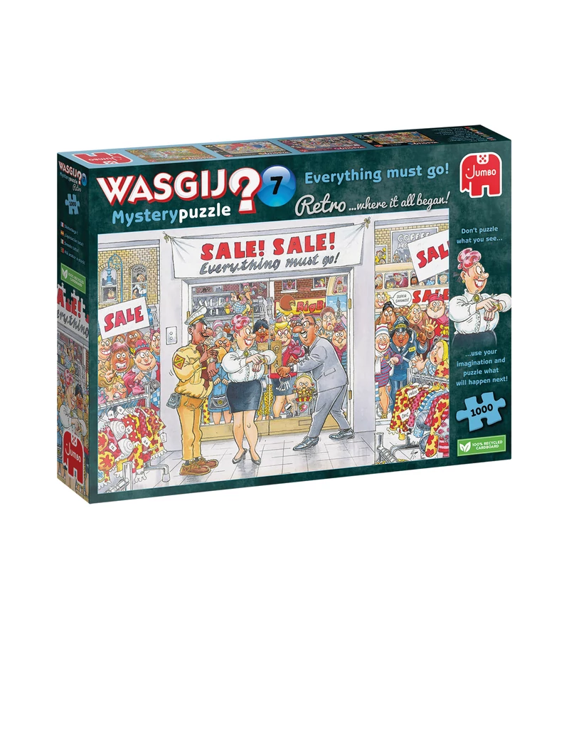 Jumbo WASGIJ Mystery 7 Everything Must Go! 1000 darabos kirakó