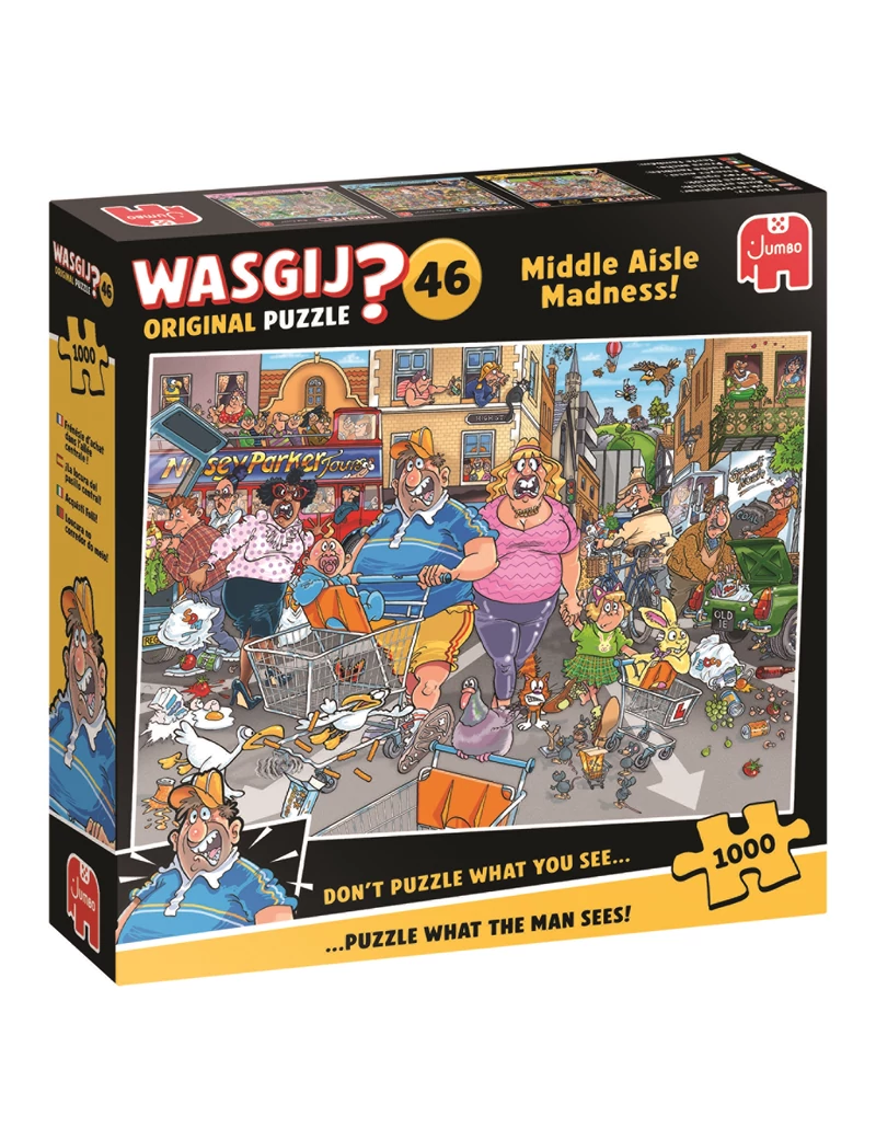 Jumbo Wasgij Original 46 - Middle Aisle Madness! 1000 darabos kirakó