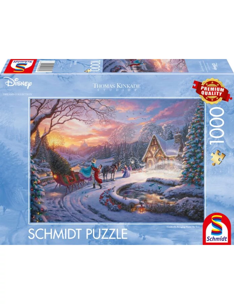 Schmidt Disney Kinkade Cinderella Bringing Home the Tree 1000 darabos kirakó