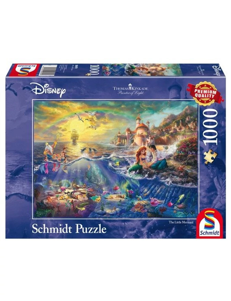 Schmidt Disney Kinkade The Little Mermaid, Ariel 1000 darabos kirakó
