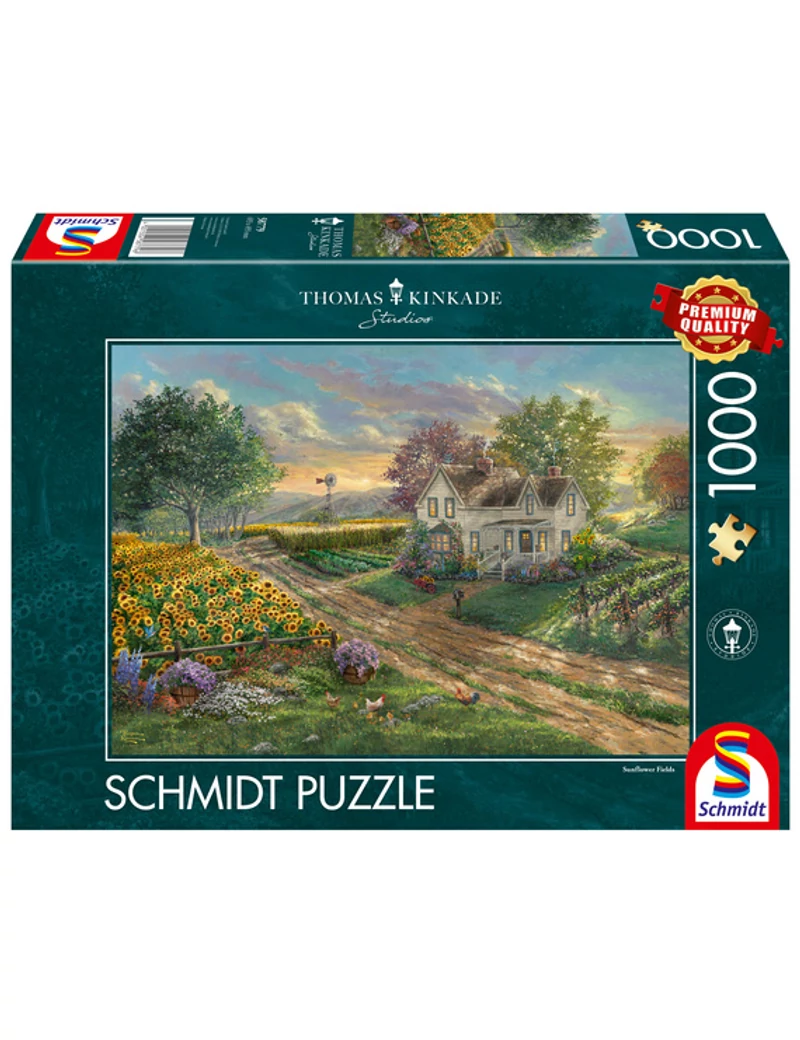 Schmidt Thomas Kinkade Sunflower Fields 1000 darabos kirakó