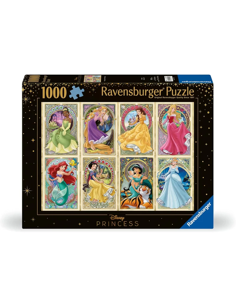 Ravensburger Disney Art Nouveau Princesses 1000 darabos kirakó