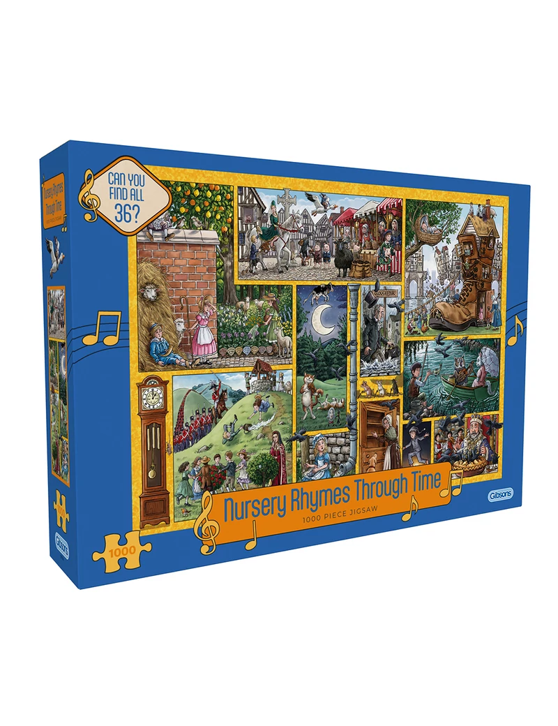 Gibsons Nursery Rhymes Through Time 1000 darabos kirakó