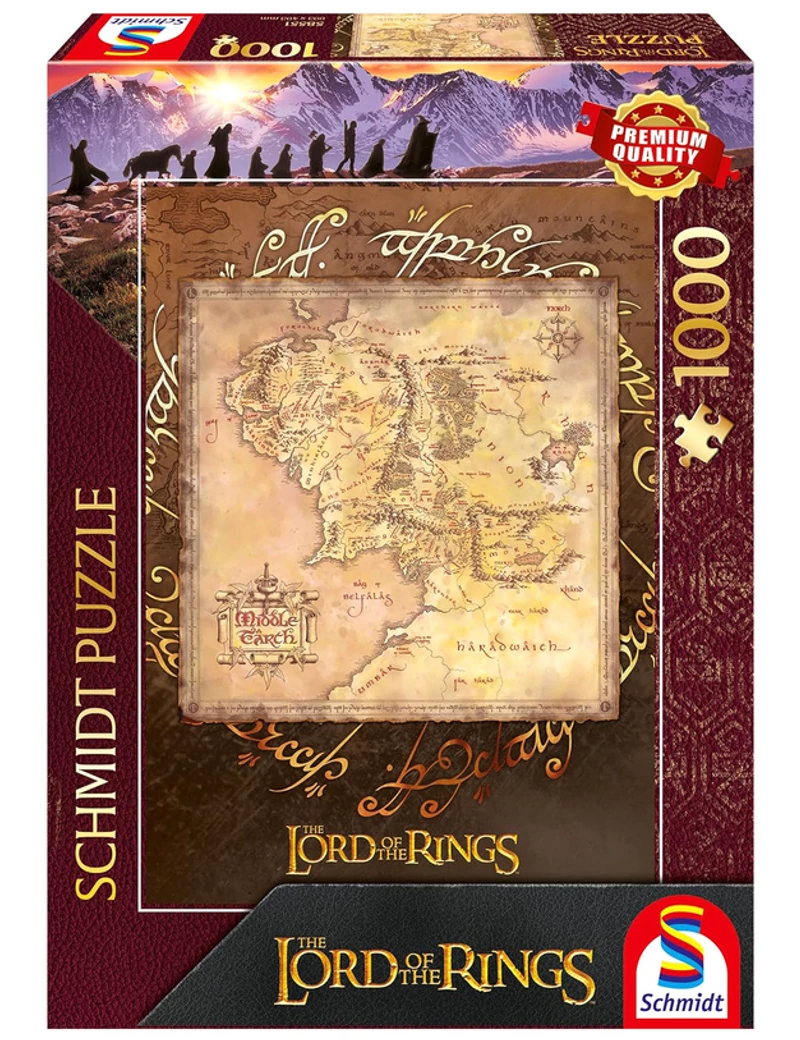 Schmidt The Lord of the Rings Middle Earth 1000 darabos kirakó