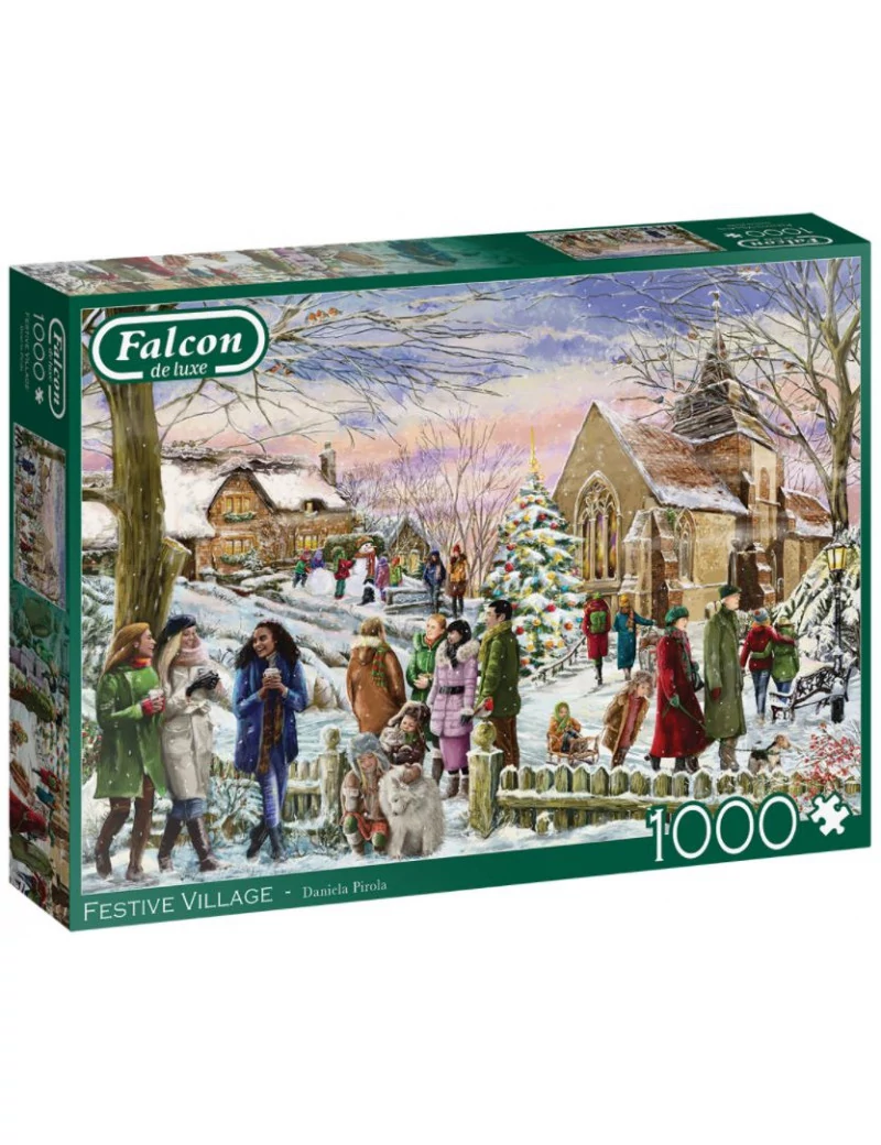 Falcon Festive Village 1000 darabos kirakó 