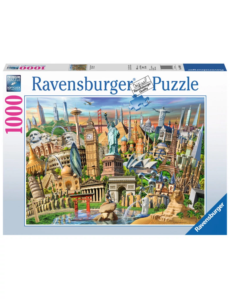 Ravensburger A világ nevezetességei 1000 darabos kirakó