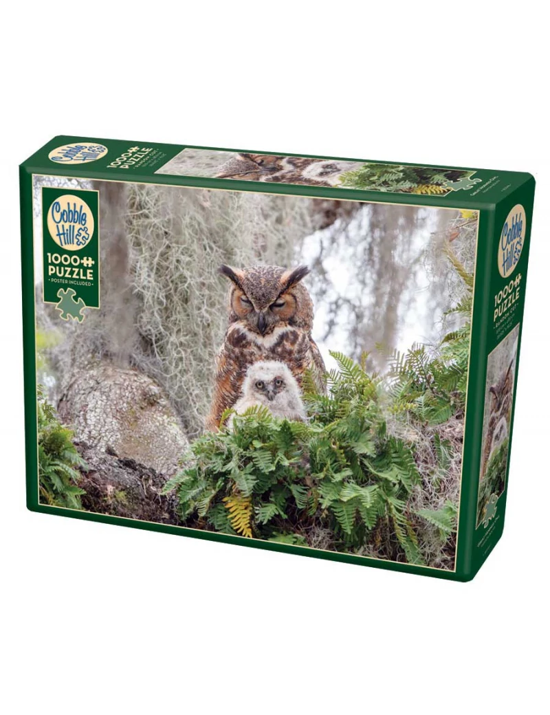 Cobble Hill Great Horned Owl 1000 darabos kirakó