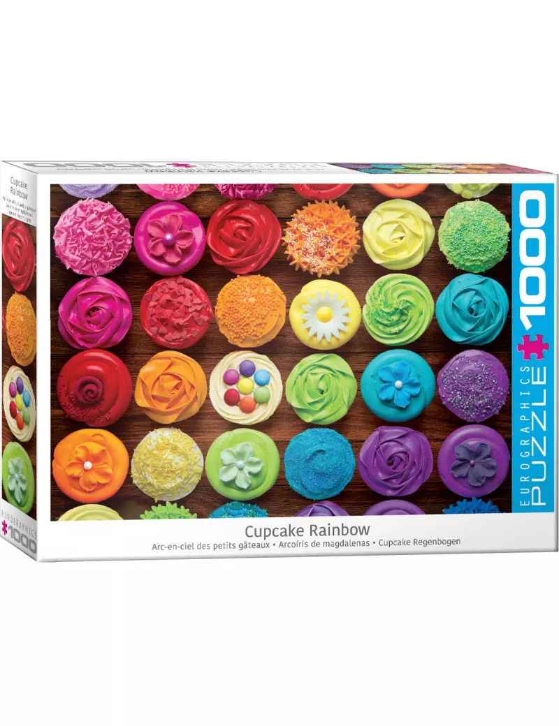 Eurographics Cupcake Rainbow 1000 darabos kirakó