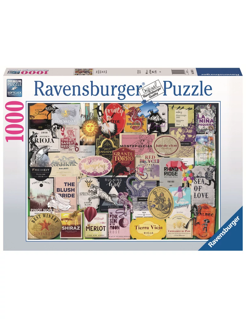 Ravensburger Wine Label Collection 1000 darabos kirakó