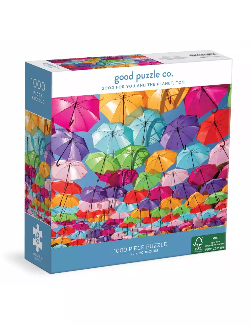 Good Puzzle Co. Rainbow Umbrellas 1000 darabos kirakó