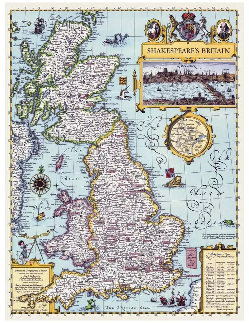 NYPC National Geographic Shakespeare's Britain 1000 darabos kirakó