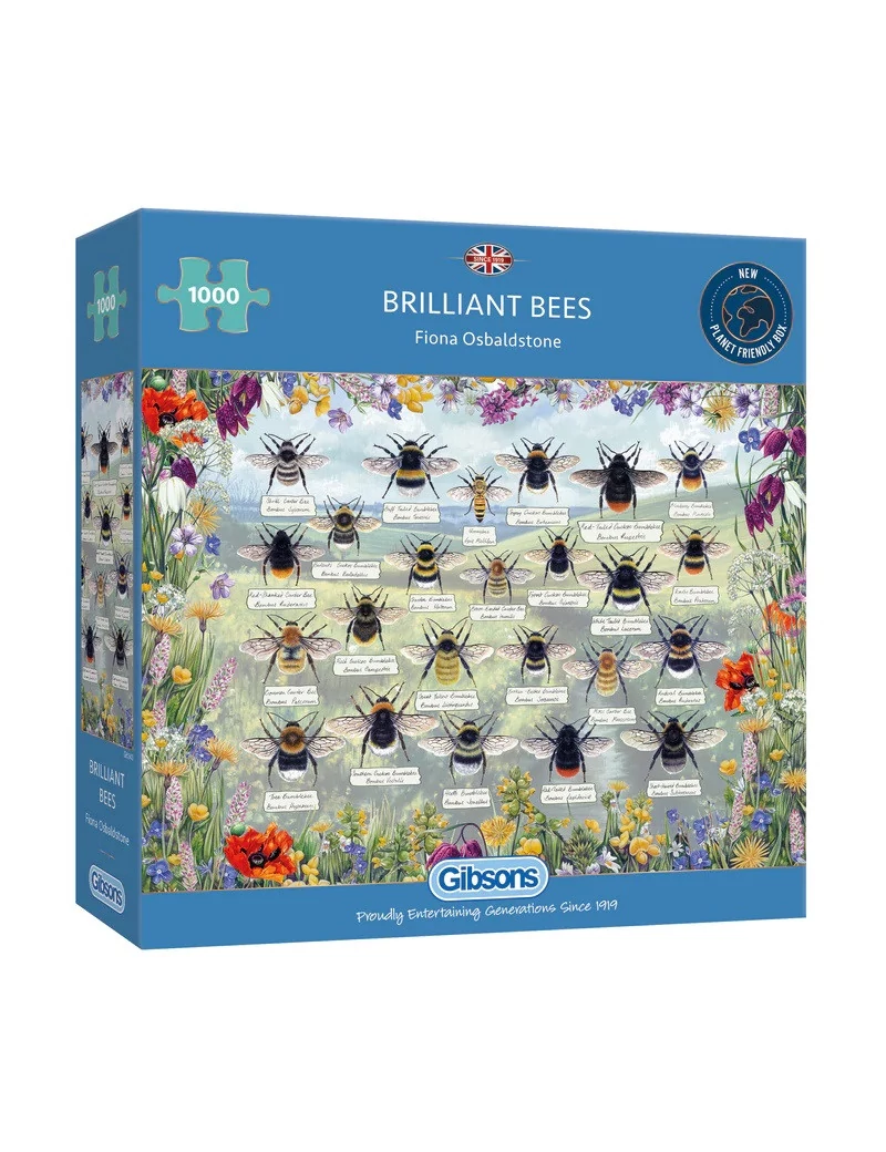 Gibsons Brilliant Bees 1000 darabos kirakó