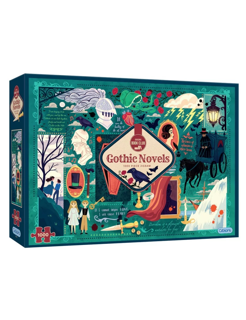 Gibsons Book Club - Gothic Novels 1000 darabos kirakó