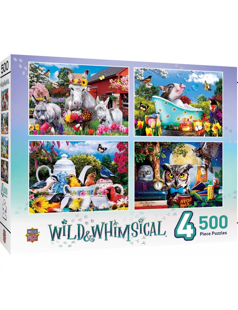 Master Pieces Wild and Whimsical 4 x 500 darabos kirakó