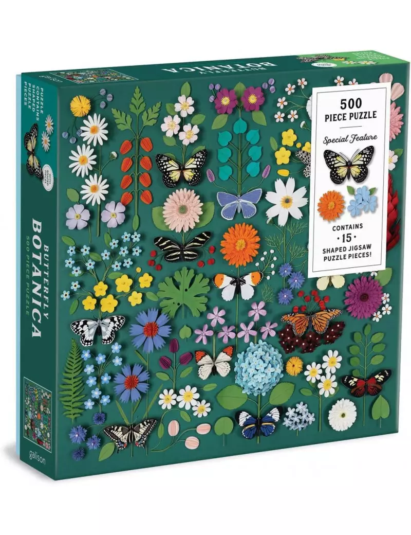 Galison Butterfly Botanica 500 darabos kirakó