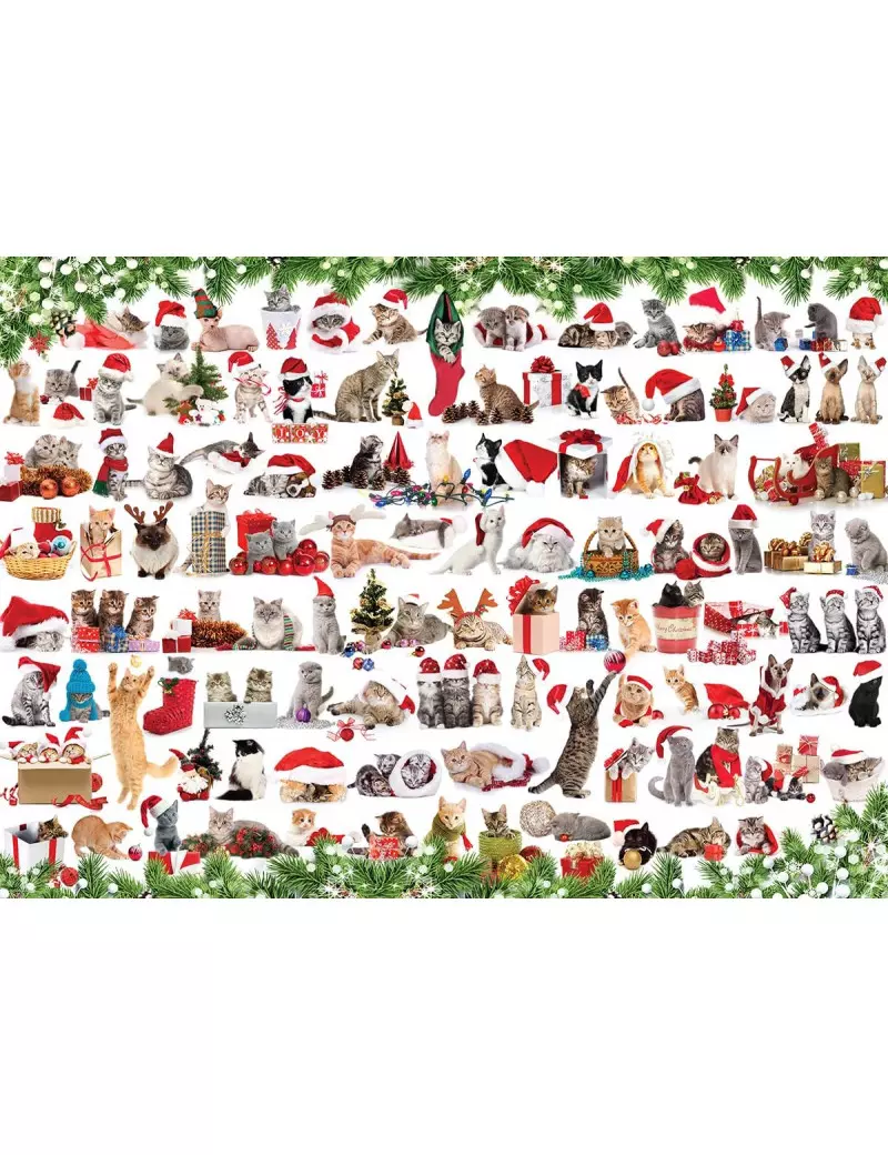 Eurographics Holiday Cats 1000 darabos kirakó