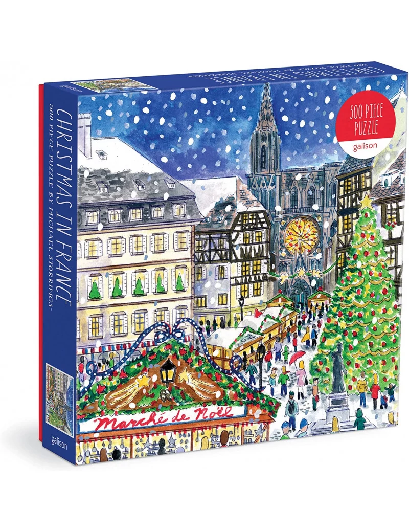 Galison Michael Storrings Christmas in France 500 darabos kirakó