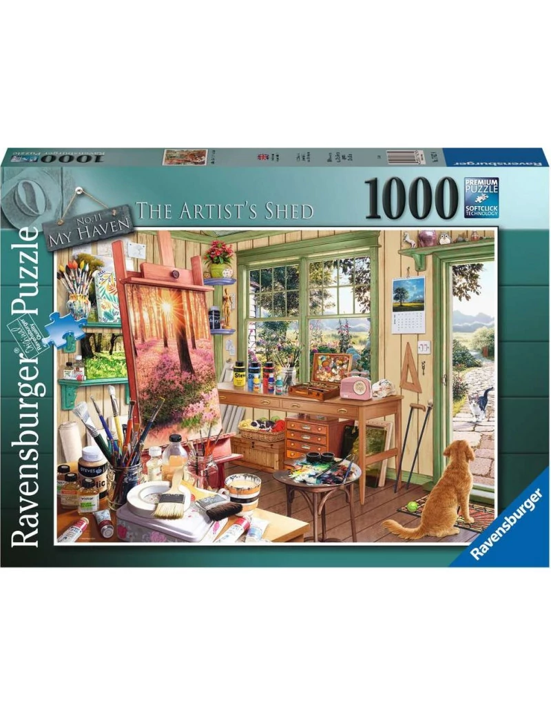 Ravensburger My Haven Nr 11 The Artists Shed 1000 darabos kirakó