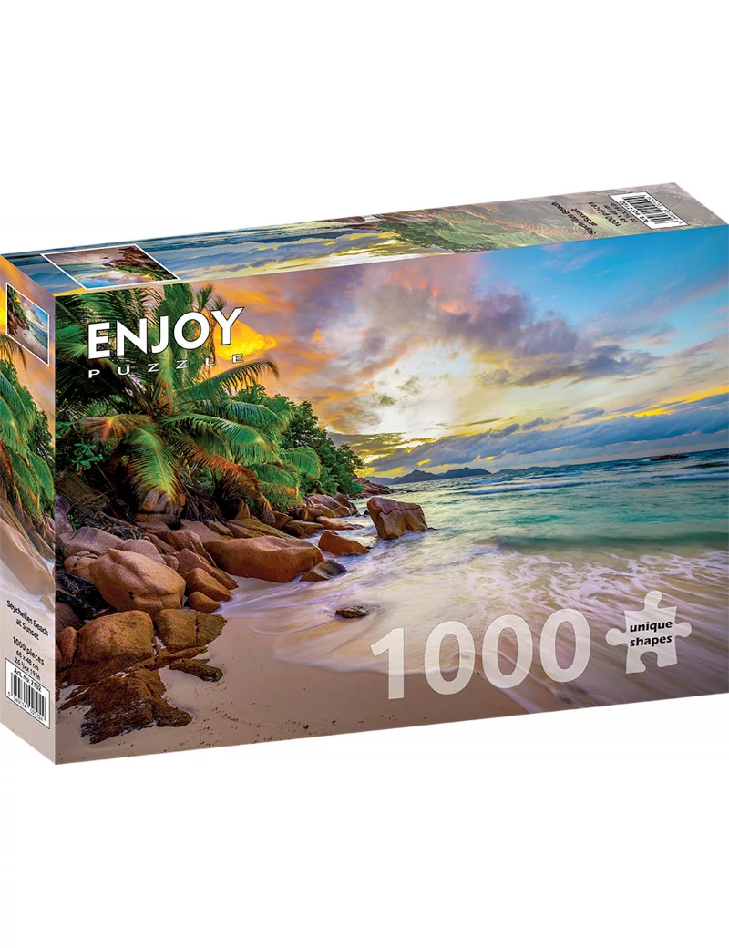 Enjoy Seychelles Beach at Sunset 1000 darabos kirakó