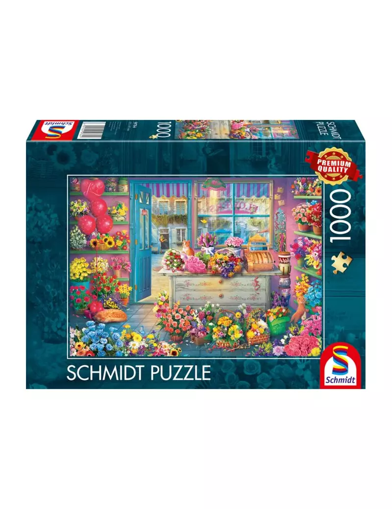 Schmidt Colourful flower shop 1000 darabos kirakó