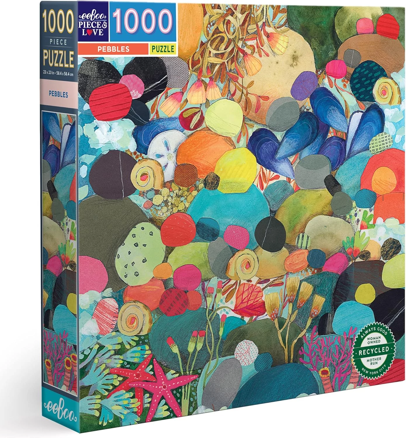 Eeboo Pebbles 1000 darabos kirakó