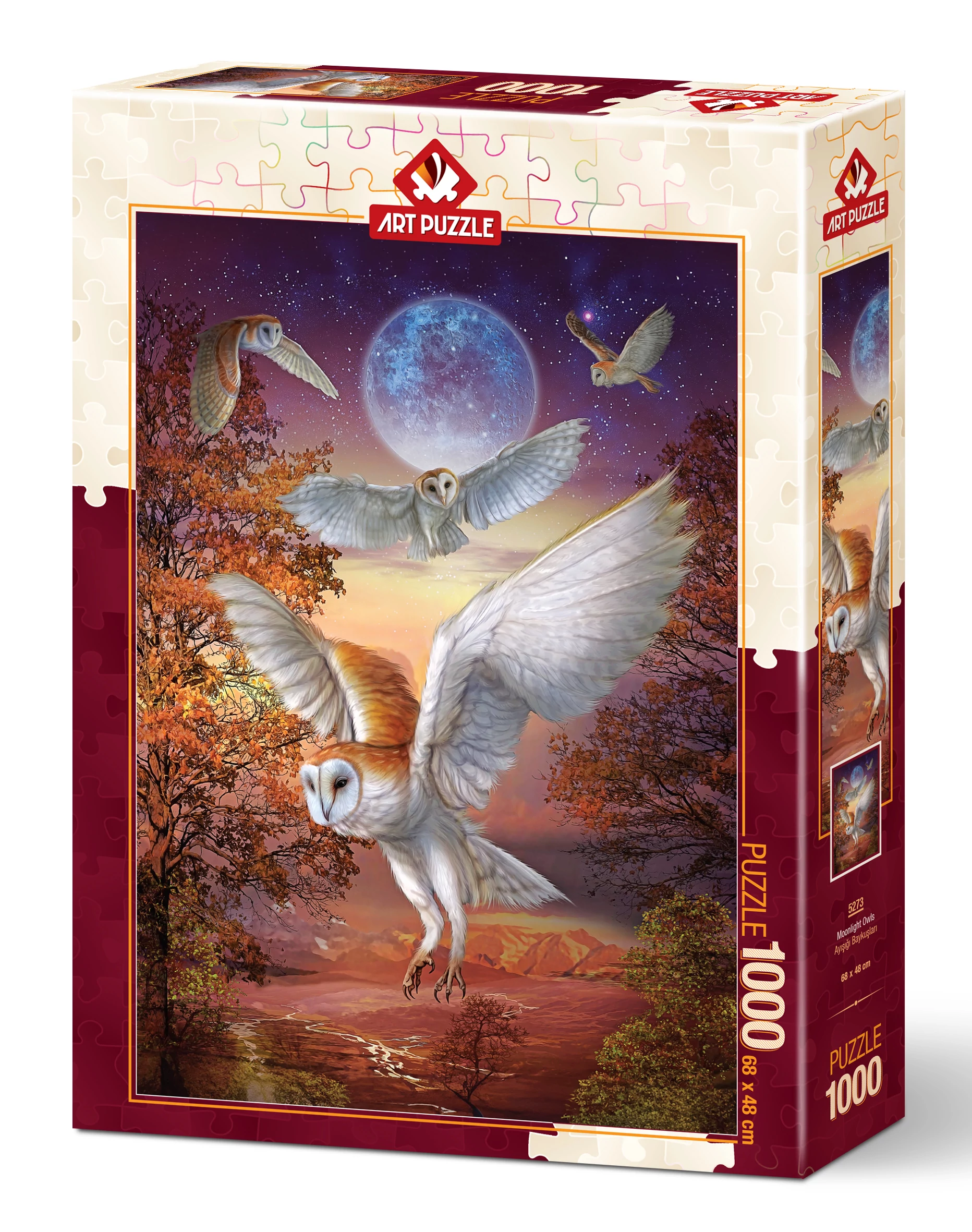 Art Puzzle Moonlight Owls 1000 darabos kirakó
