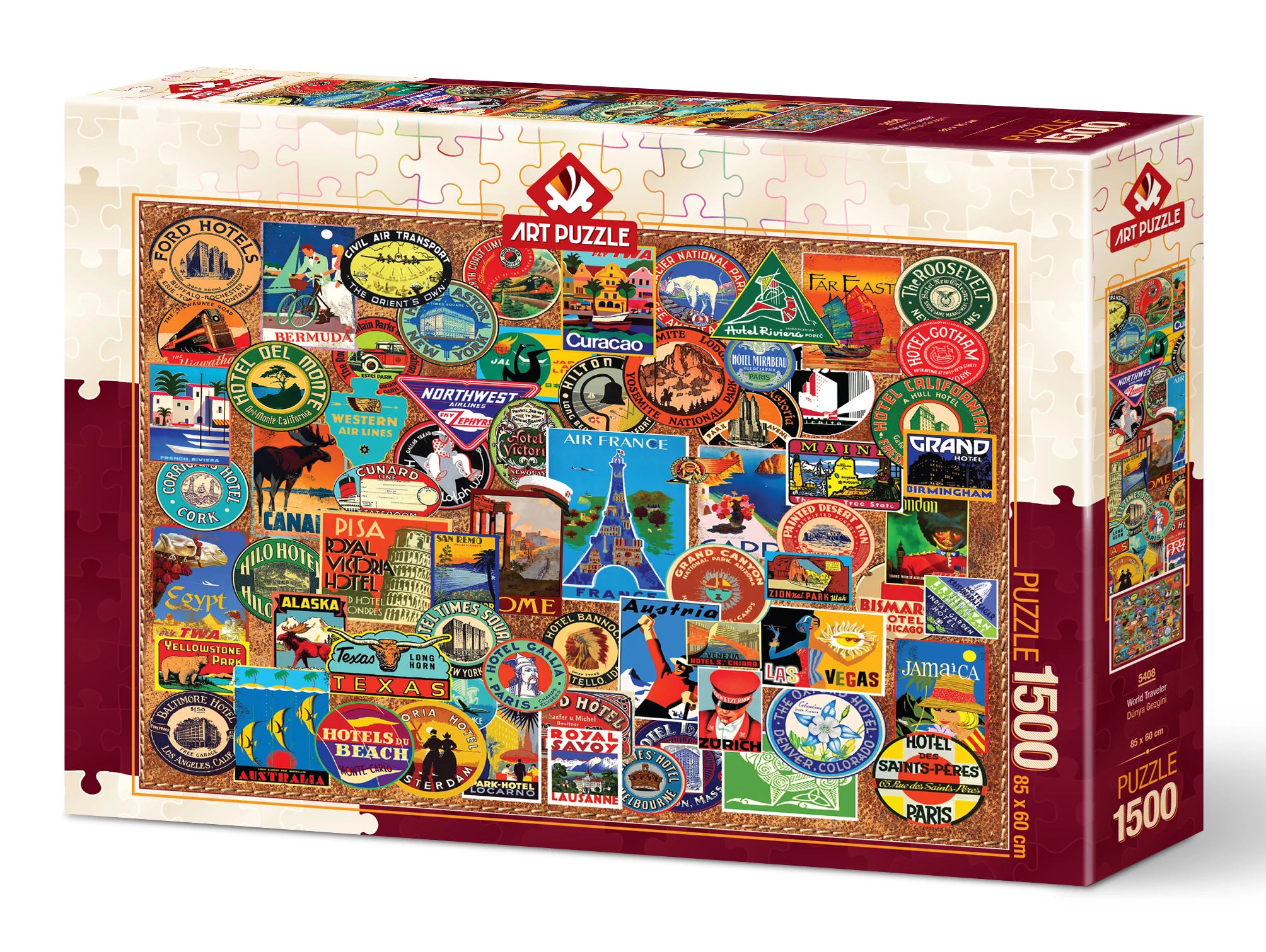 Art Puzzle World Traveler 1500 darabos kirakó