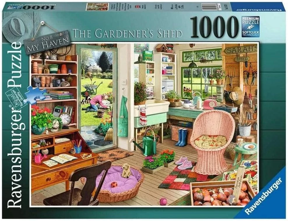 Ravensburger My haven No 8 Garden Shed 1000 darabos kirakó