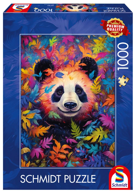 Schmidt Panda in a rainbow-coloured forest 1000 darabos kirakó