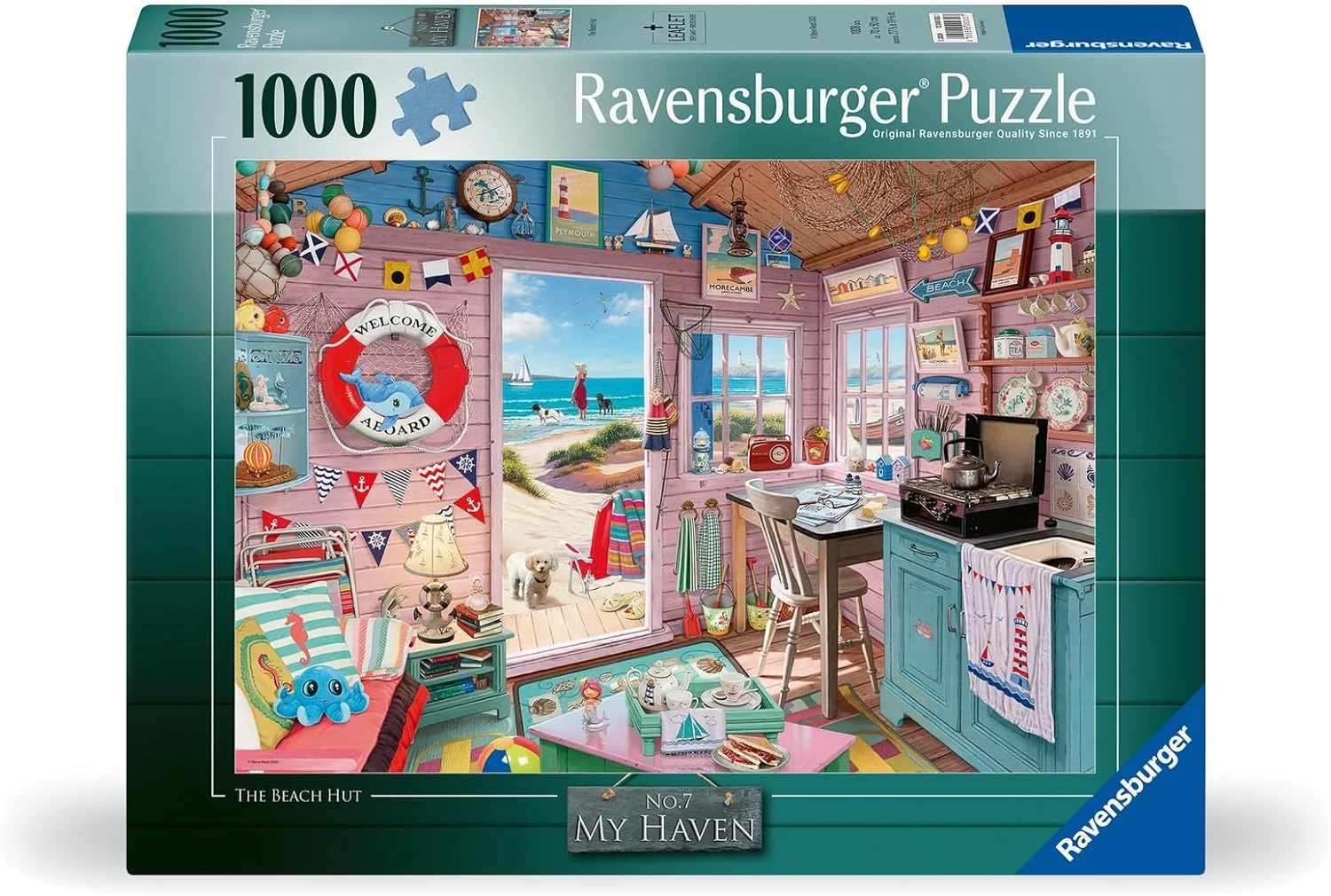 Ravensburger My Haven No.7: My Beach Hut 1000 darabos kirakó