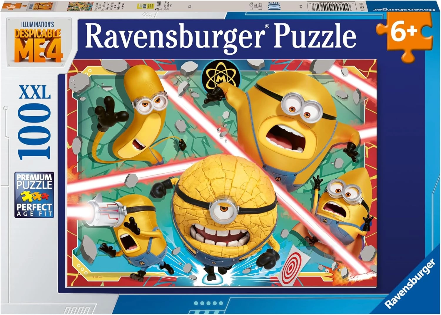 Ravensburger Despicable Me 4: Minions 100 XXL darabos kirakó