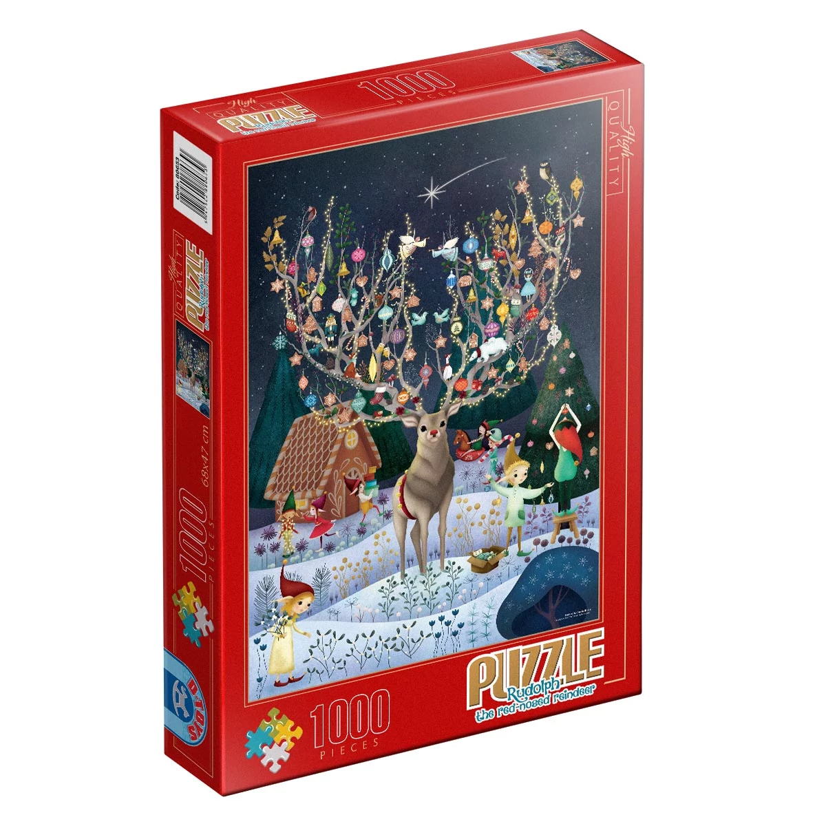D-Toys Rudolph the Red Nosed Reindeer 1000 darabos kirakó