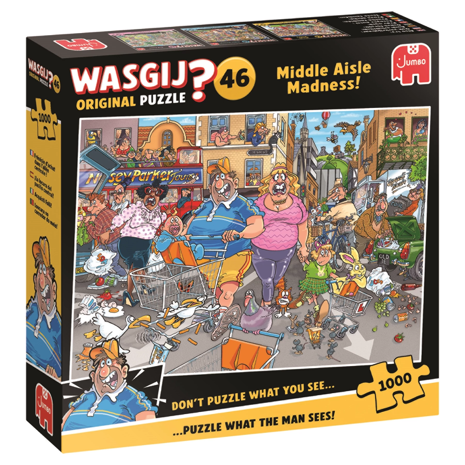 Jumbo Wasgij Original 46 - Middle Aisle Madness! 1000 darabos kirakó