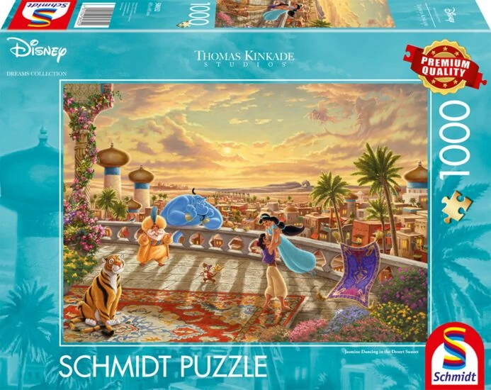 Schmidt Disney Kinkade Jasmine Dancing in the Desert Sunset 1000 darabos kirakó