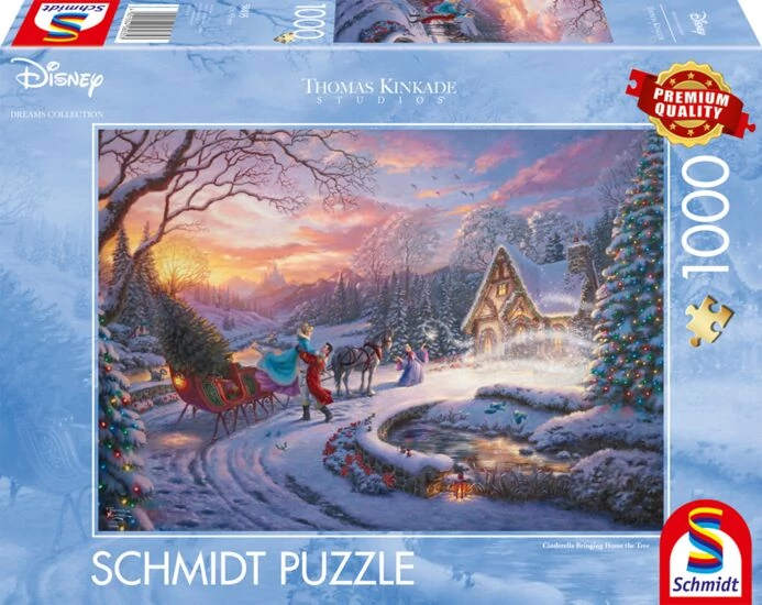 Schmidt Disney Kinkade Cinderella Bringing Home the Tree 1000 darabos kirakó