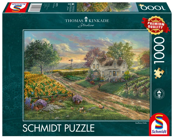Schmidt Thomas Kinkade Sunflower Fields 1000 darabos kirakó