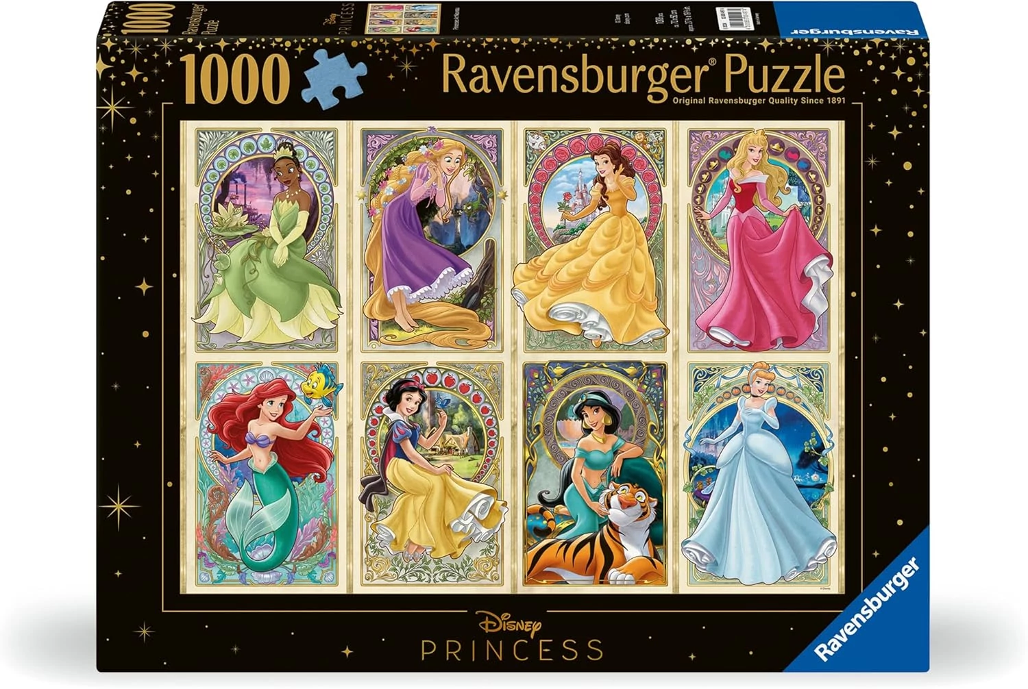 Ravensburger Disney Art Nouveau Princesses 1000 darabos kirakó