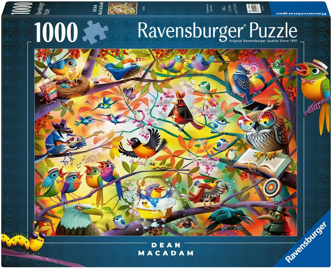 Ravensburger MacAdam: Busy Birdies 1000 darabos kirakó