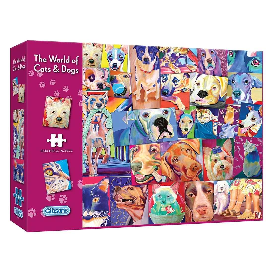 Gibsons The World of Cats & Dogs 1000 darabos kirakó