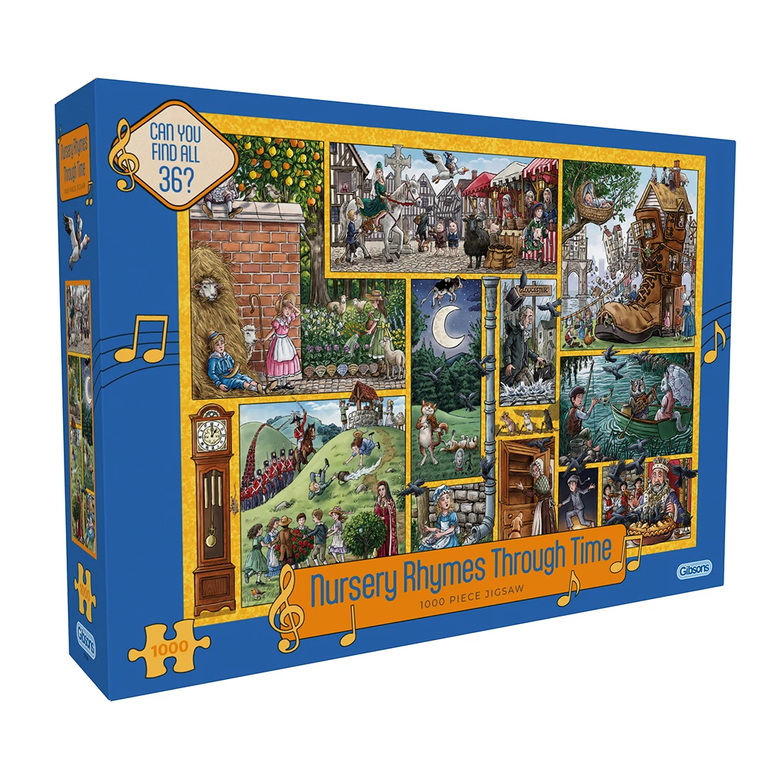 Gibsons Nursery Rhymes Through Time 1000 darabos kirakó