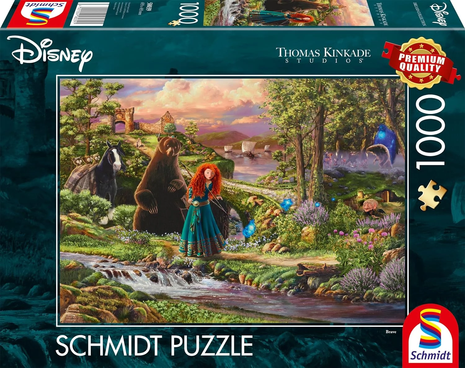 Schmidt Disney Kinkade Merida 1000 darabos kirakó